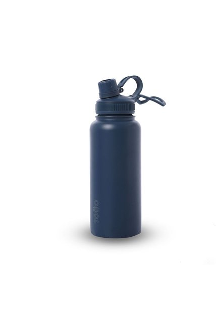Termo Para Agua Con Tapa Intercambiable Flux 1000 Ml Azul