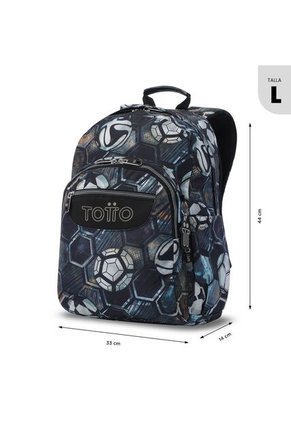 Morral Juvenil Porta PC 14" Acuarela Estampado De Fútbol