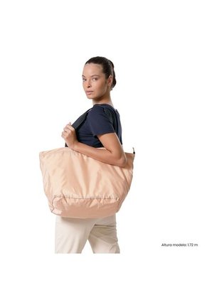 Bolso Plegable Shopping Ramel Liviana Durazno