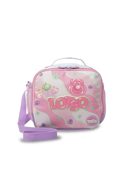 Lonchera Térmica Para Niña Lotso Gummy Grande Rosada