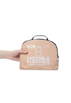 Mochila Plegable Liviana Syncro Grande Durazno