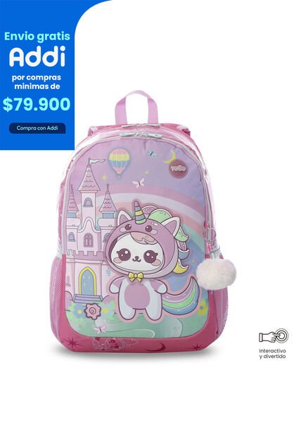 Morral Para Niña Magic Spark Grande Rosado