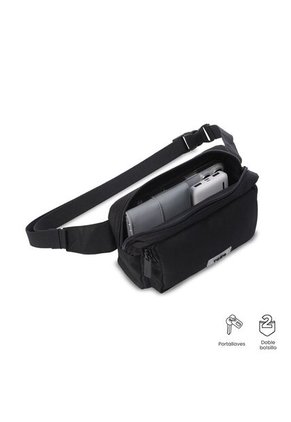 Riñonera Unisex Durantty Mediana Color Negra