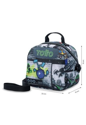 Lonchera Térmica Para Hombre Borrador Mediano Negra