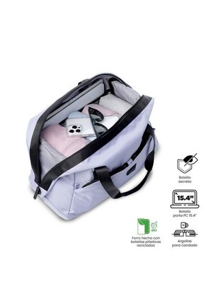 Tula De Viaje Weekender Mediana Morada