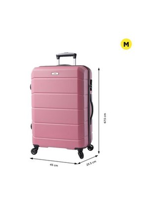 Maleta Viaje Mediana 360 Rayatta Rosada