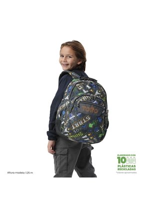 Morral Juvenil Porta PC 14" Rayol Print De Videojuego