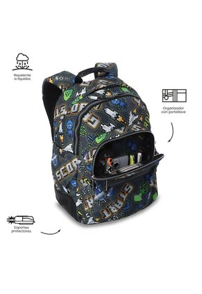 Morral Juvenil Porta PC 14" Rayol Print De Videojuego