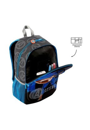Morral Para Niño Avengers Capitán América Grande Gris