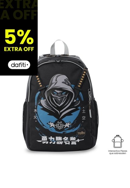 Morral Para Niño Hanzo Grande Negro