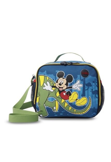 Lonchera Térmica Para Niño Mickey Grande Azul