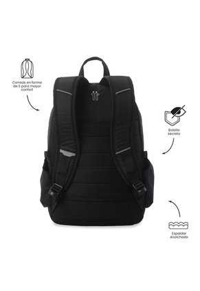 Morral Universitario Plaine 2.0 Porta PC 14" Negro