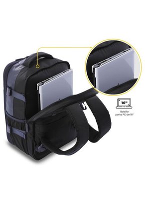 Morral Multifuncional De Viaje Mediano Trip Azul