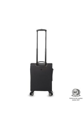 Maleta De Cabina 360 Canvas S1 10 Kilos Negra