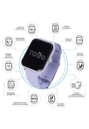 Reloj Inteligente F33 Smartwatch Color Morado
