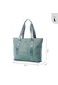 Tote Bag Para Mujer Mixi Gam En Gamuza Grande Verde de Totto