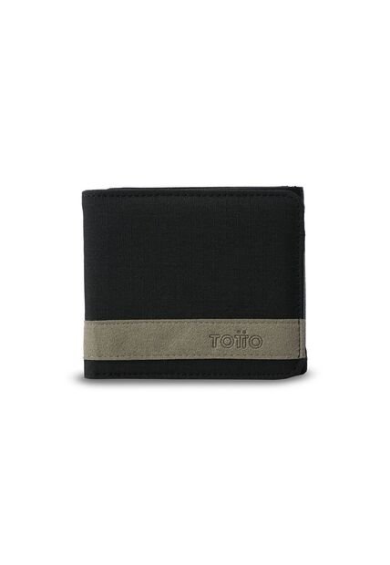 Billetera Hombre Lad Grande Con RFID Blocker Negra