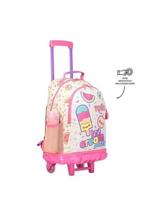 Morral Con Ruedas Para Niña Ice Fruit L  Beige
