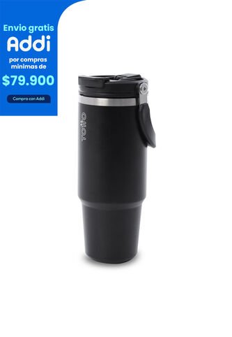Termo Para Agua Matt 1200 Ml Color Negro Totto