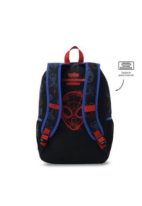 Morral Para Niño Spiderman Hero Grande Negro