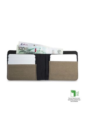 Billetera Hombre Lad Pequeña Con RFID Blocker Azul