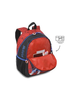 Morral Para Niño Spiderman Urban Mediano Color Rojo