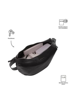 Bolso Para Mujer Toscana Crossbody Mediano Negro