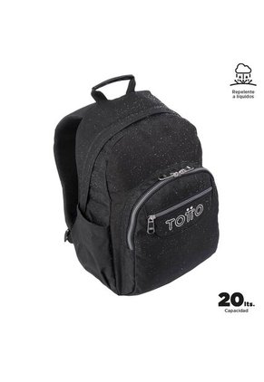 Morral Juvenil Porta PC 14" Acuarela Negro