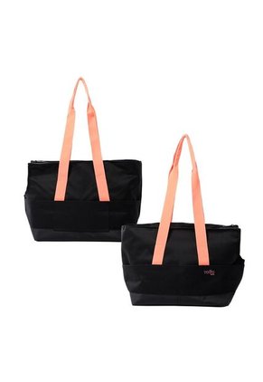 Shopping Bag Kira Versátil Negra/Naranja