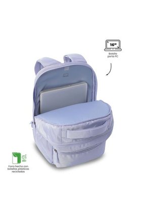 Morral Antimpacto Comfort 2.0 Porta PC 16" Morado Mujer