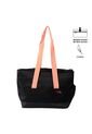 Shopping Bag Kira Versátil Negra/Naranja de Totto