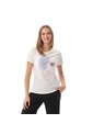 Camiseta Estampada Para Mujer Dusti Manga Corta Blanca de Totto
