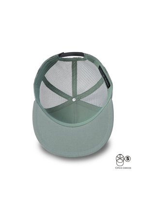 Gorra Plana Sharlie Color Verde/Blanca/