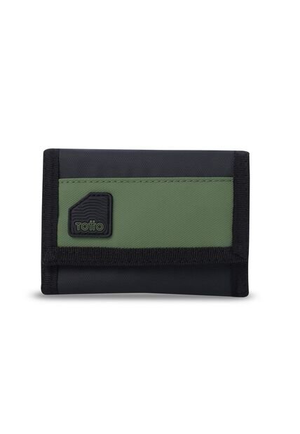 Billetera Para Hombre Contrast Chain Con RFID Blocker Negra