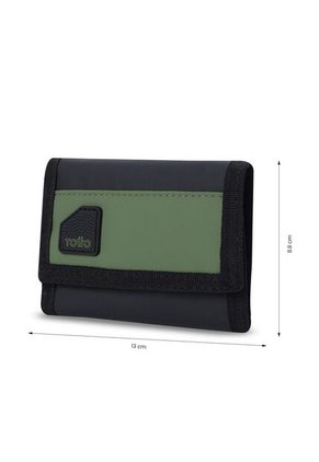 Billetera Para Hombre Contrast Chain Con RFID Blocker Negra