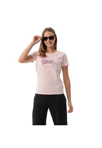 Camiseta Estampada Para Mujer Prime Manga Corta Rosada Totto