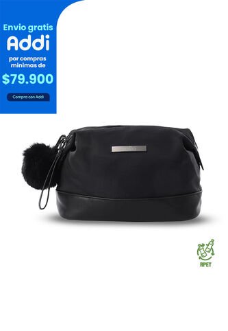 Cosmetiquera Multiuso Adelaide Grande Negro Totto