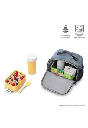 Lonchera Térmica Para Niño Gemini Grande Gris