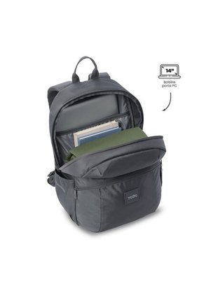 Morral Mochila Trik M Porta Pc 14'' Unisex Gris Totto