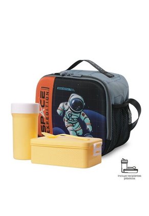 Lonchera Térmica Para Niño Gemini Grande Gris