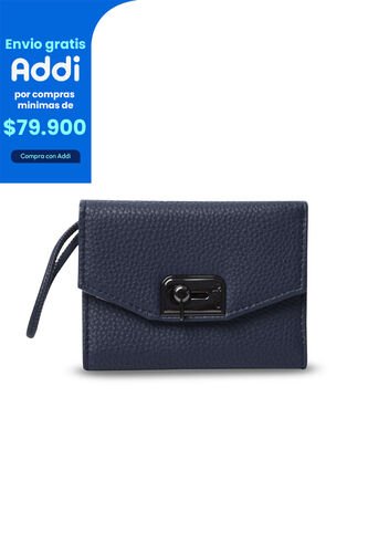Billetera Para Mujer Smooth Ney Con RFID Blocker Azul Totto