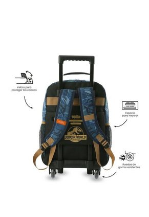 Maleta Para Niño Con Ruedas Jurassic World Territory Mediano Azul
