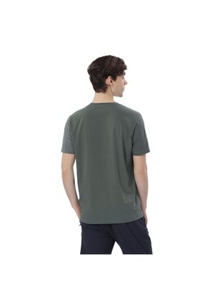 Camiseta Estampada Para Hombre Primen Manga Corta Verde
