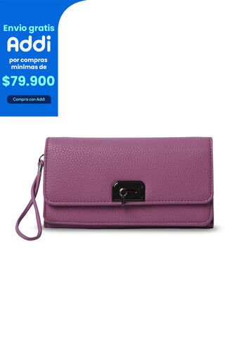 Billetera Para Mujer Smooth Sub Con RFID Blocker Rosada Rose Totto