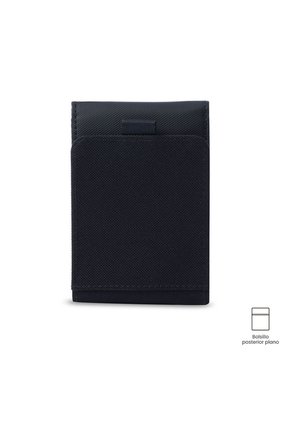 Billetera Hombre Wood 2 Grande Con RFID Blocker Azul