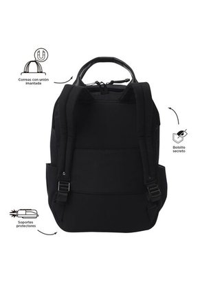 Morral Ejecutivo Porta PC14"  Toscana Negro Mujer