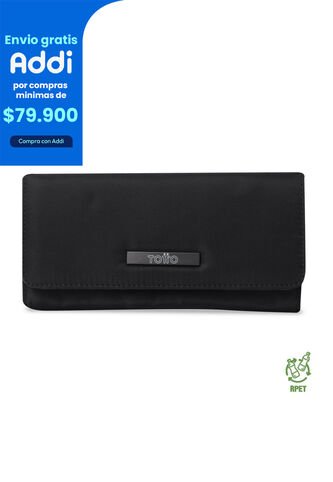 Billetera Para Mujer Adelaide 2 Con RFID Blocker Negra Totto