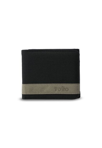 Billetera Hombre Lad Grande Con RFID Blocker Negra