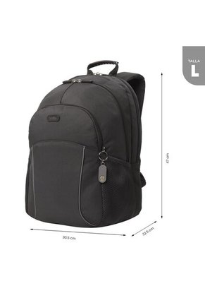 Morral Mochila Para Hombre Porta Pc Gris Oscuro Cambri Totto