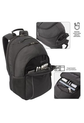 Morral Mochila Para Hombre Porta Pc Gris Oscuro Cambri Totto